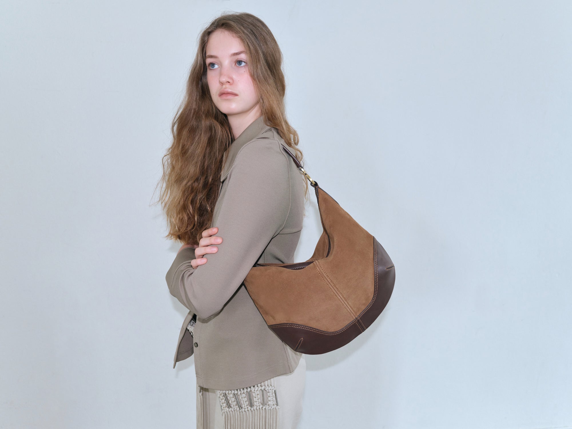 TONDO HOBO BAG (SUEDE)