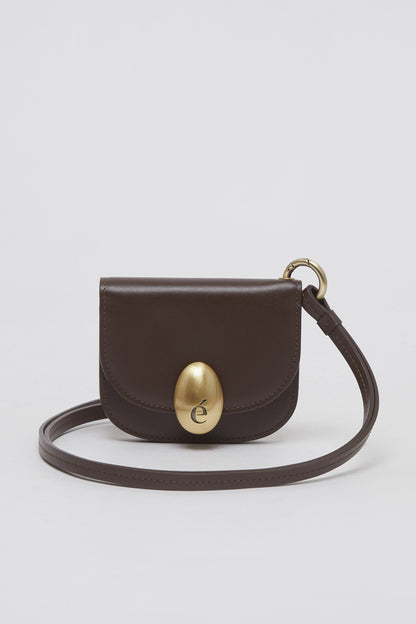 Egg mini wallet Dark Brown