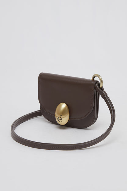 Egg mini wallet Dark Brown