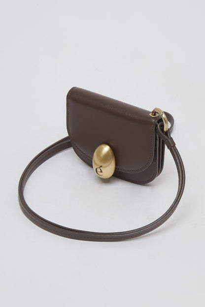 Egg mini wallet Dark Brown