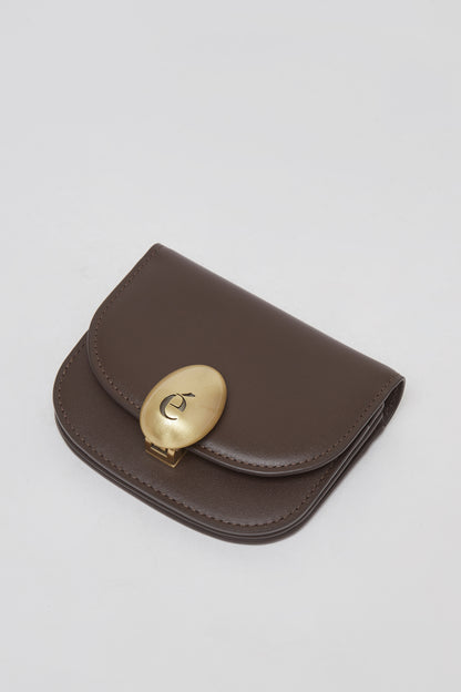 Egg mini wallet Dark Brown