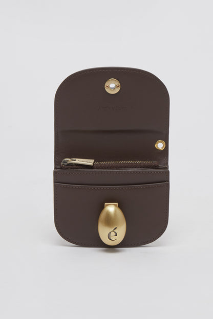 Egg mini wallet Dark Brown